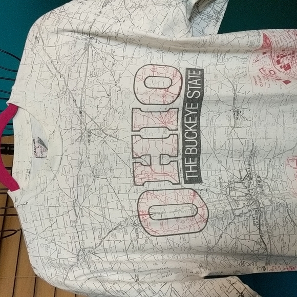 Map of Ohio Tshirt Vintage Large - Picture 2 of 9